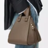 Compact Hammock bag in soft grained calfskin Taupe Compact Hammock bag in soft grained calfskin Taupe