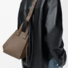 Compact Hammock bag in soft grained calfskin Taupe Compact Hammock bag in soft grained calfskin Taupe