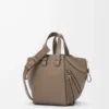 Compact Hammock bag in soft grained calfskin Taupe Compact Hammock bag in soft grained calfskin Taupe