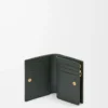 Compact Landscape wallet in nappa calfskin Bottle Green/Ochre Compact Landscape wallet in nappa calfskin Bottle Green/Ochre