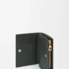 Compact Landscape wallet in nappa calfskin Bottle Green/Ochre Compact Landscape wallet in nappa calfskin Bottle Green/Ochre