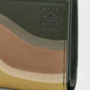 Compact Landscape wallet in nappa calfskin Bottle Green/Ochre Compact Landscape wallet in nappa calfskin Bottle Green/Ochre