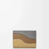 Compact Landscape wallet in nappa calfskin Sparkling Grey/Butter Compact Landscape wallet in nappa calfskin Sparkling Grey/Butter
