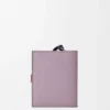 Compact zip wallet in soft grained calfskin Dirty Mauve/Squirrel Compact zip wallet in soft grained calfskin Dirty Mauve/Squirrel