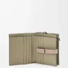 Compact zip wallet in soft grained calfskin Frozen/Clay Compact zip wallet in soft grained calfskin Frozen/Clay