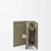 Compact zip wallet in soft grained calfskin Frozen/Clay Compact zip wallet in soft grained calfskin Frozen/Clay