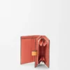 Compact zip wallet in soft grained calfskin Light Oat/Honey