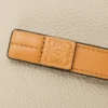 Compact zip wallet in soft grained calfskin Light Oat/Honey