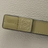 Compact zip wallet in soft grained calfskin Shell Grey/Eucalyptus