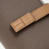 Compact zip wallet in soft grained calfskin Taupe/Gold Compact zip wallet in soft grained calfskin Taupe/Gold