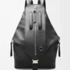Convertible backpack in classic calfskin Black