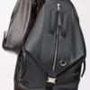 Convertible backpack in classic calfskin Black