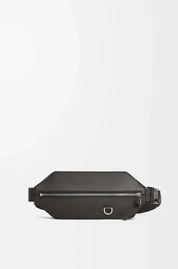 Convertible sling in classic calfskin Dark Grey Convertible sling in classic calfskin Dark Grey