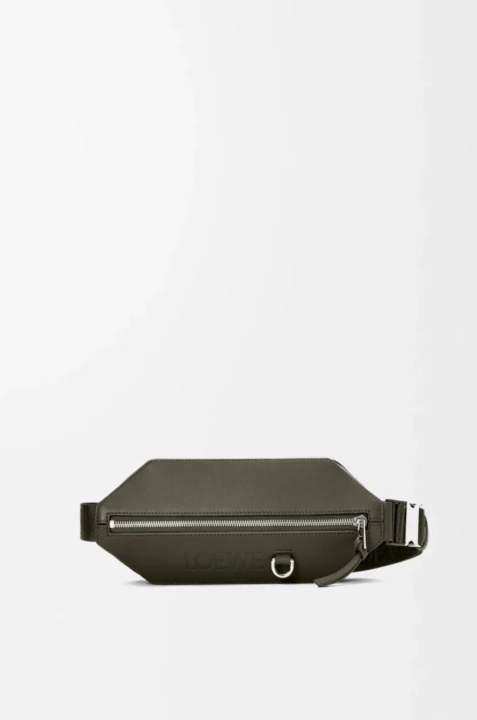 Convertible sling in classic calfskin Dark Khaki Convertible sling in classic calfskin Dark Khaki