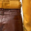 Cropped jacket in suede lambskin Light Tan Cropped jacket in suede lambskin Light Tan