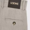 Cropped wrap trousers in wool Light Beige Melange Cropped wrap trousers in wool Light Beige Melange