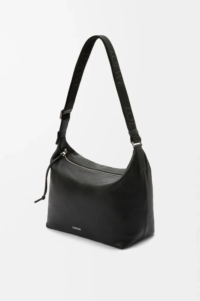 Cubi crossbody bag in supple grained calfskin Black Cubi crossbody bag in supple grained calfskin Black