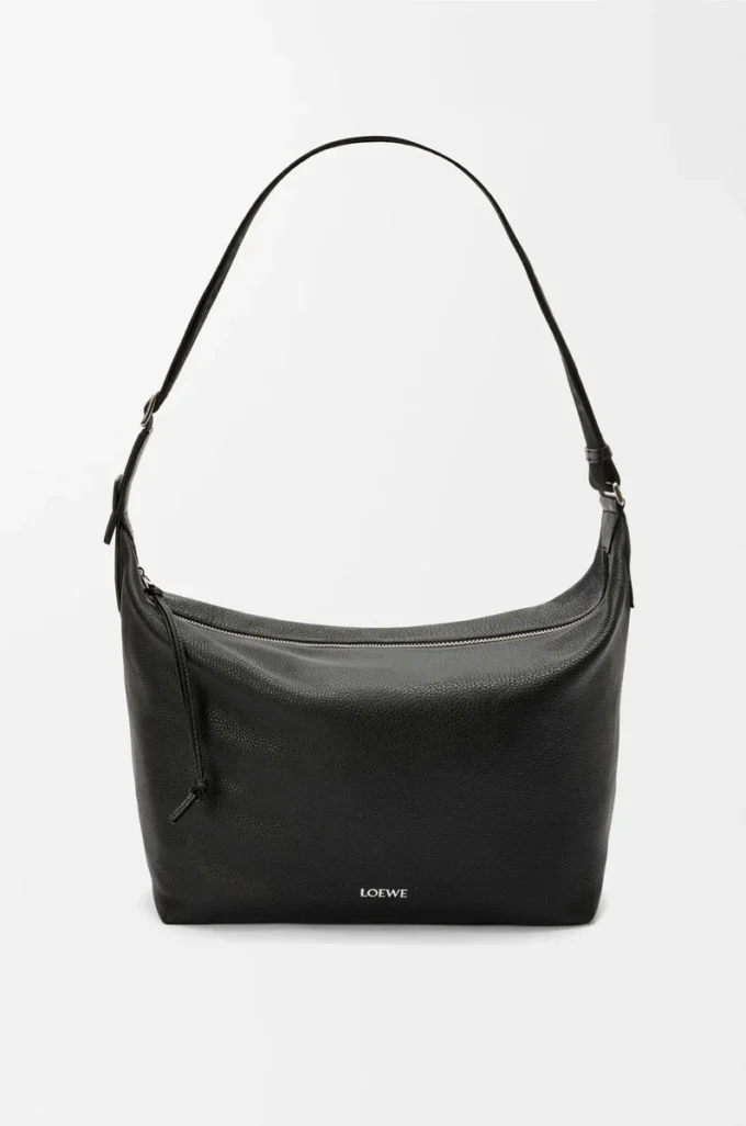 Cubi crossbody bag in supple grained calfskin Black Cubi crossbody bag in supple grained calfskin Black