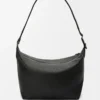 Cubi crossbody bag in supple grained calfskin Black Cubi crossbody bag in supple grained calfskin Black