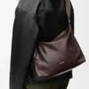 Cubi crossbody bag in supple grained calfskin Oxblood Cubi crossbody bag in supple grained calfskin Oxblood