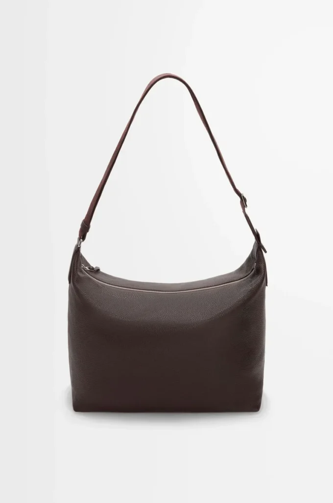 Cubi crossbody bag in supple grained calfskin Oxblood Cubi crossbody bag in supple grained calfskin Oxblood
