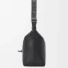 Cubi crossbody bag in supple smooth calfskin and jacquard Black Cubi crossbody bag in supple smooth calfskin and jacquard Black