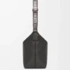 Cubi crossbody bag in supple smooth calfskin and jacquard Dark Grey Cubi crossbody bag in supple smooth calfskin and jacquard Dark Grey