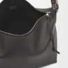 Cubi crossbody bag in supple smooth calfskin and jacquard Dark Grey Cubi crossbody bag in supple smooth calfskin and jacquard Dark Grey