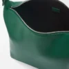 Cubi crossbody bag in supple smooth calfskin and jacquard Evergreen Cubi crossbody bag in supple smooth calfskin and jacquard Evergreen