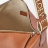 Cubi Crossbody bag in supple smooth calfskin and jacquard Tan Cubi Crossbody bag in supple smooth calfskin and jacquard Tan