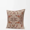 Cushion in wool and cashmere Beige/Orange Cushion in wool and cashmere Beige/Orange