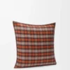 Cushion in wool and cashmere Beige/Orange Cushion in wool and cashmere Beige/Orange