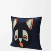 Cushion in wool Dark Navy Blue