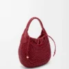 Diamond hobo bag in calfskin Cherry Diamond hobo bag in calfskin Cherry
