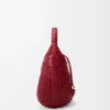 Diamond hobo bag in calfskin Cherry Diamond hobo bag in calfskin Cherry