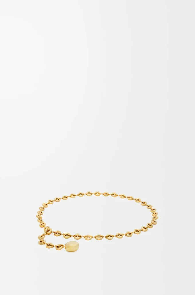 Donut chain belt in brass Gold Donut chain belt in brass Gold