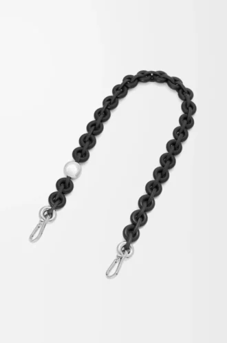 Donut chain in calfskin Black