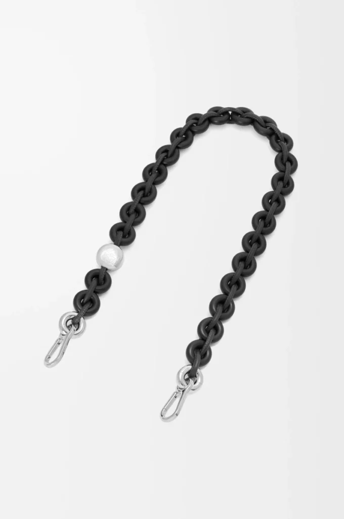 Donut chain in calfskin Black Donut chain in calfskin Black