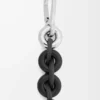 Donut chain in calfskin Black Donut chain in calfskin Black