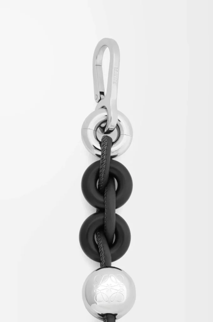 Donut chain in calfskin Black Donut chain in calfskin Black