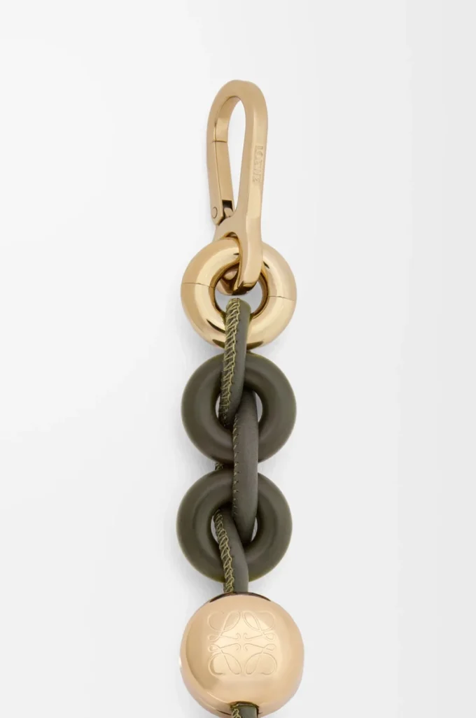 Donut chain in calfskin Dark Khaki Donut chain in calfskin Dark Khaki