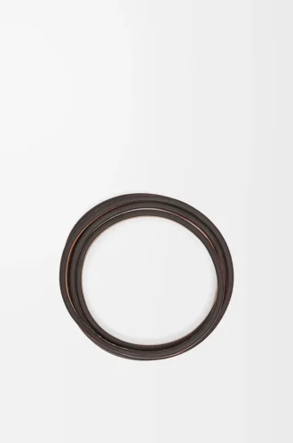 Double bangle set in classic calfskin Black/Tan