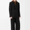 Double-breasted jacket in wool Black Double-breasted jacket in wool Black