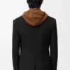 Double-breasted jacket in wool Black Double-breasted jacket in wool Black