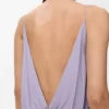 Draped dress in viscose Lilac