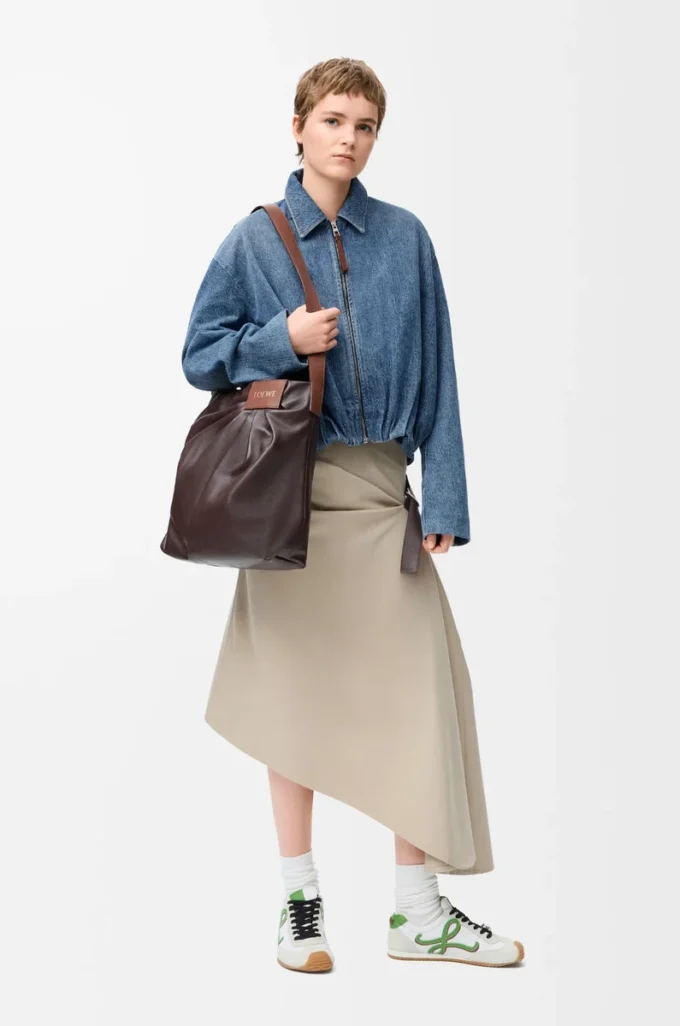 Draped jacket in denim Indigo Blue Draped jacket in denim Indigo Blue