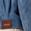 Draped jacket in denim Indigo Blue Draped jacket in denim Indigo Blue