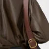 Draped jacket in nappa calfskin Dark Green Draped jacket in nappa calfskin Dark Green