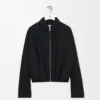 Draped jacket in wool Black Draped jacket in wool Black