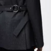 Draped jacket in wool Dark Grey Draped jacket in wool Dark Grey